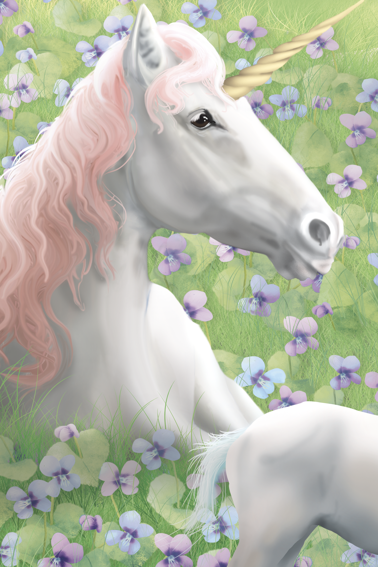 luxury baby girls nursery in new York city with bespoke custom mural 